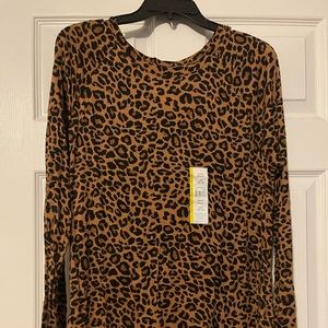 Brand new leopard print long sleeve